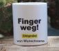Preview: Weiße Tasse mit Spruch "Finger weg URINPROBE"